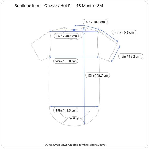 TODDLER GIRLS SIZE 18M 18 MONTHS PINK BODYSUIT BOWS OVER BROS WHITE GRAPHIC NWT - Picture 5 of 7